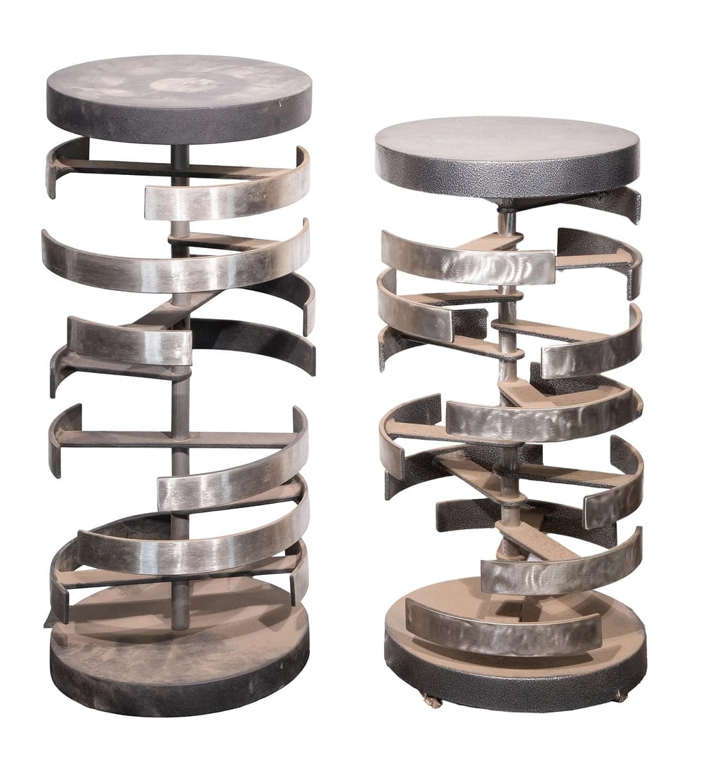 KENNETH NELSON (American, 1932-2022) METAL SCULPTURE TABLES