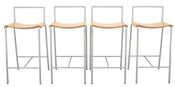 4 POST MODERN ITALIAN LA PALMA BAR STOOLS
