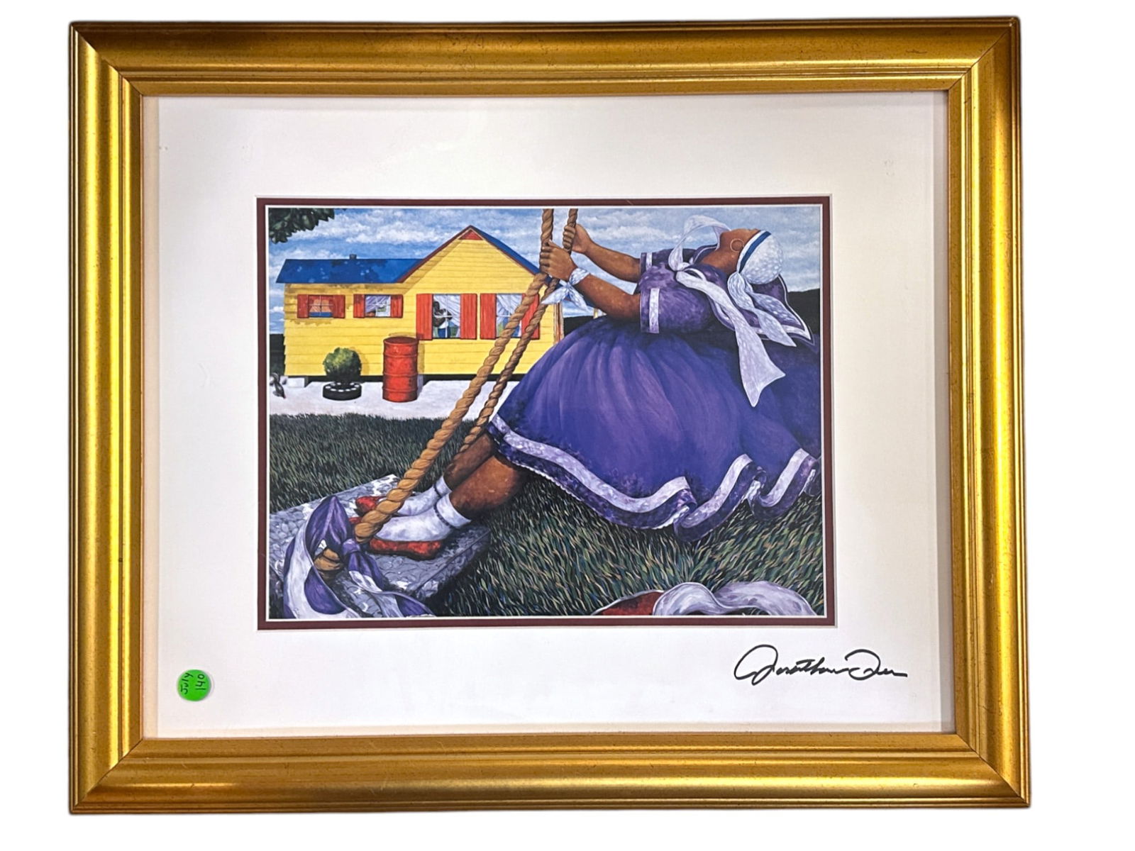 SIGNED JONATHAN GREEN YOUNG BRIDE FRAMED (1 of 4)