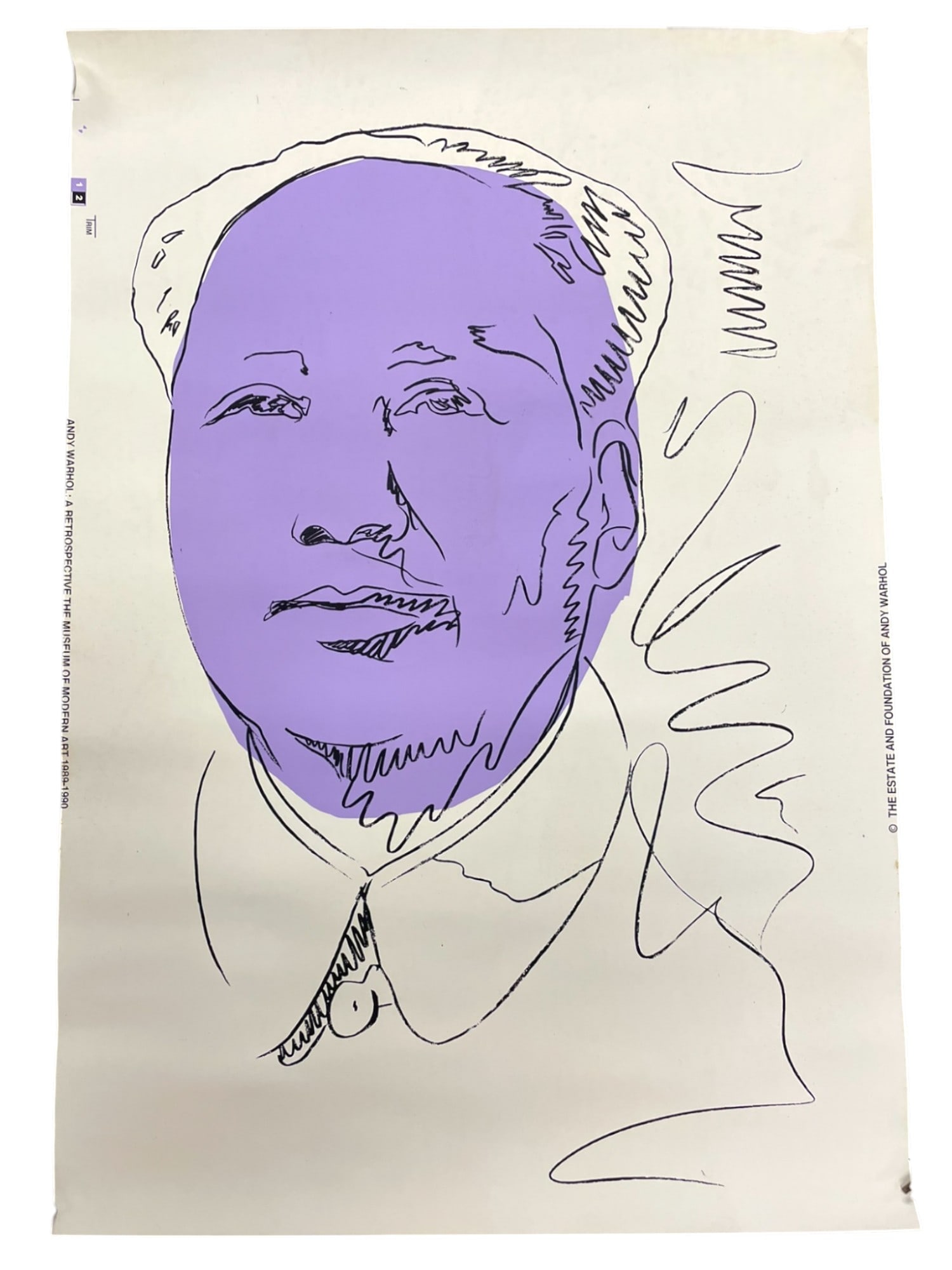 ANDY WARHOL PURPLE MAO ANDY WARHOL FOUNDATION (1 of 5)
