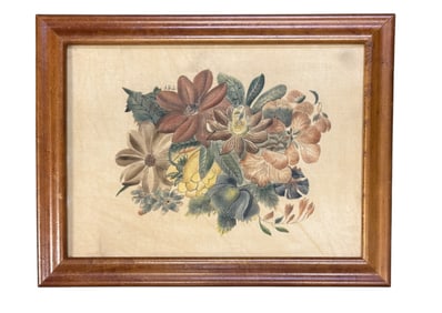 VINTAGE FLORAL THEOREM ON VELVET