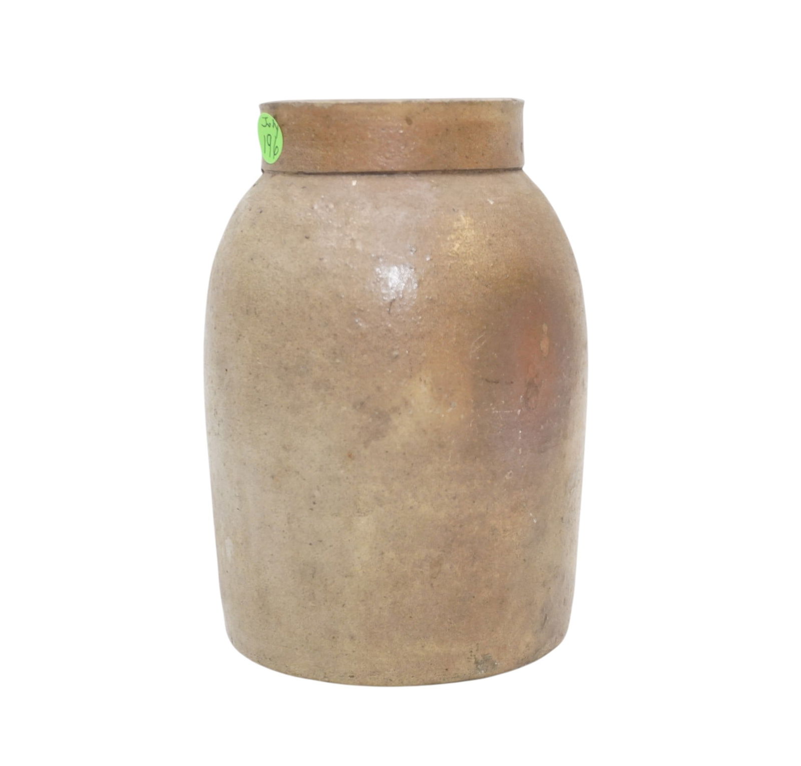 ANTIQUE SALT GLAZED STONEWARE CROCK (1 of 4)