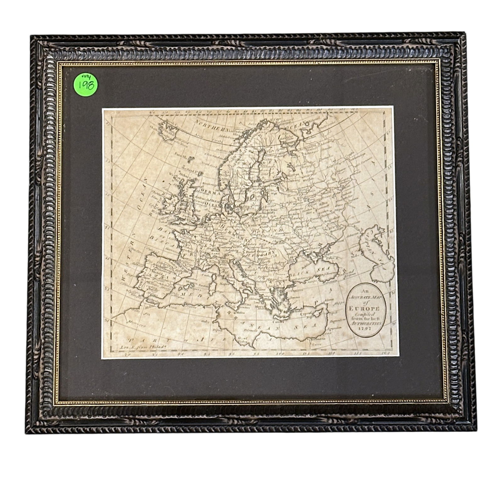 AN ACCURATE MAP OF EUROPE COMPILED FROM THE BEST AUTHORITIES (1 of 3)