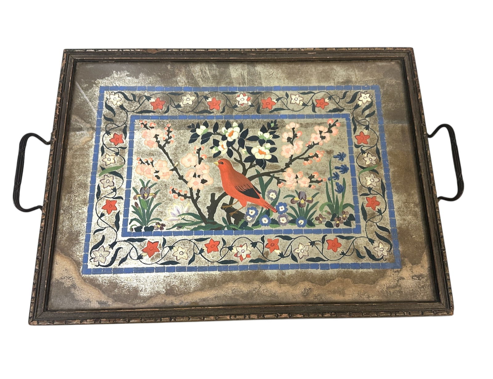ART DECO HAND PAINTED DECORATIVE TRAY (1 of 1)