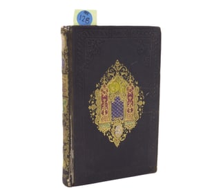 FRENCH CARTONNAGE ANTIQUE BOOK "ETUDES ET PLAISIRS"
