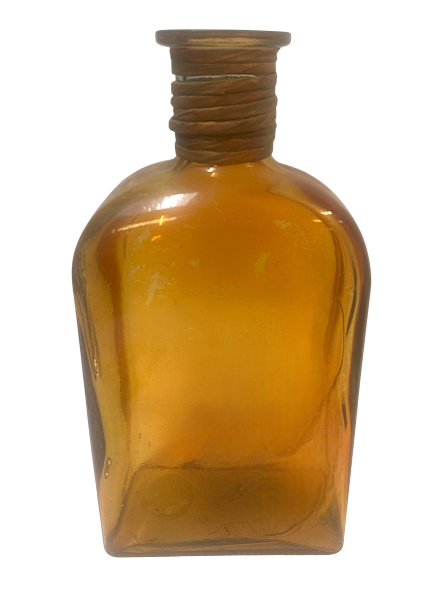 VINTAGE VIDRIOS SAN MIGUEL RECYCLED GLASS VASE 15": Vintage Vidrios San Miguel Handmade Vase from 100% Recycled Glass in Spain. Measures 15"x71/2". Weighs 8 lbs.
