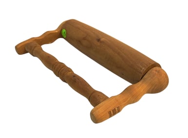 VINTAGE PENNSYLVANIA DUTCH DRAAL-HULS WOOD ROLLING PIN