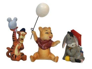 RARE PORCELAIN DISNEY WINNIE THE POOH PORCELAIN FIGURINES