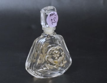 FRENCH CRYSTAL PERFUME BOTTLE