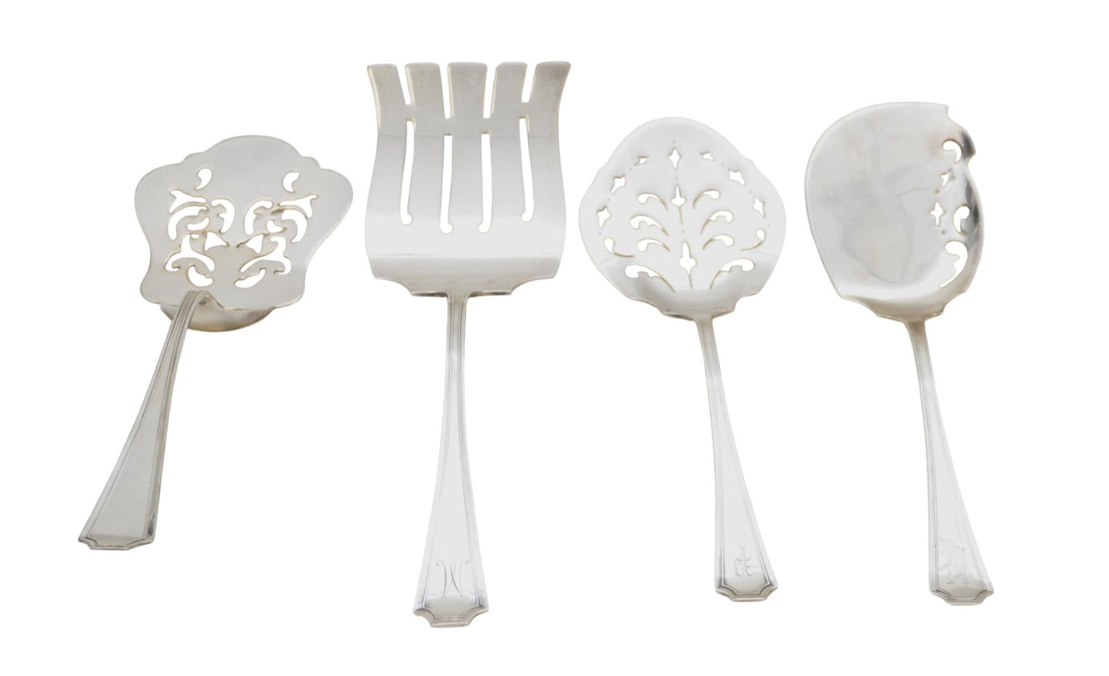 4 STERLING SILVER FAIRFAX SERVING PIECES (1 of 3)