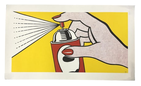ROY LICHTENSTEIN SPRAY POSTER PRINT 1962