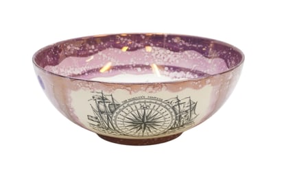 SUNDERLAND MARINERS COMPASS PUNCH BOWL