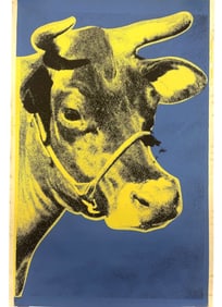 WARHOL 1971 FACTORY EDITION COW WALLPAPER