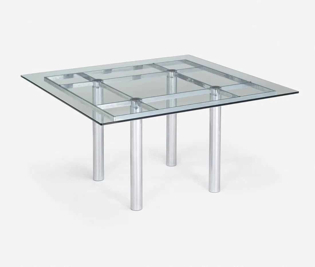 TOBIA SCARPA GAVINA ITALY POSTMODERN CHROME TABLE (1 of 2)