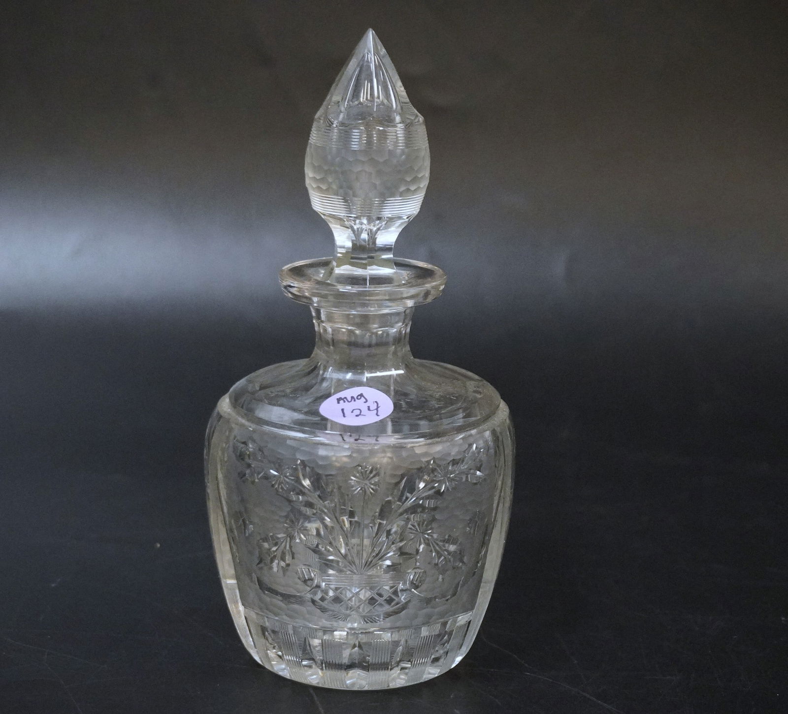 RARE HAWKES CUT & ENGRAVED COLOGNE BOTTLE (1 of 5)