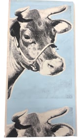 WARHOL 1971 COW WALLPAPER SCREEN PRINT WHITNEY