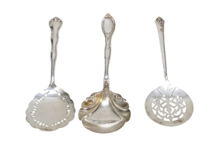 3 pc STERLING SILVER SERVING PIECES