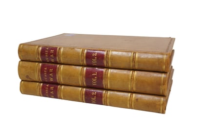 ANTIQUE "THE HISTORY OF THE WAR WITH RUSSIA" BY HENRY TYRELL COMPLETE 3 VOLUME SET