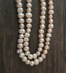 NATURALFRESHWATER PEARL LONG STRAND NECKLACE