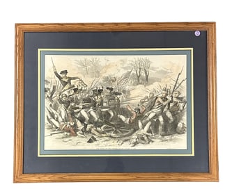 THE BATTLE OF COWPENS SC ENGRAVING JOHN ANDREW 1856