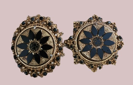 2 VINTAGE FLORENZA BROOCHES 1950-60s