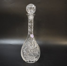 AMERICAN BRILLIANT TALL DECANTER