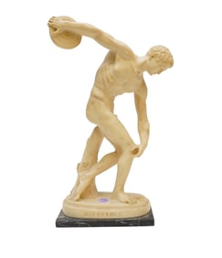 DISCOBOLO AFTER SANTINI ON MARBLE BASE