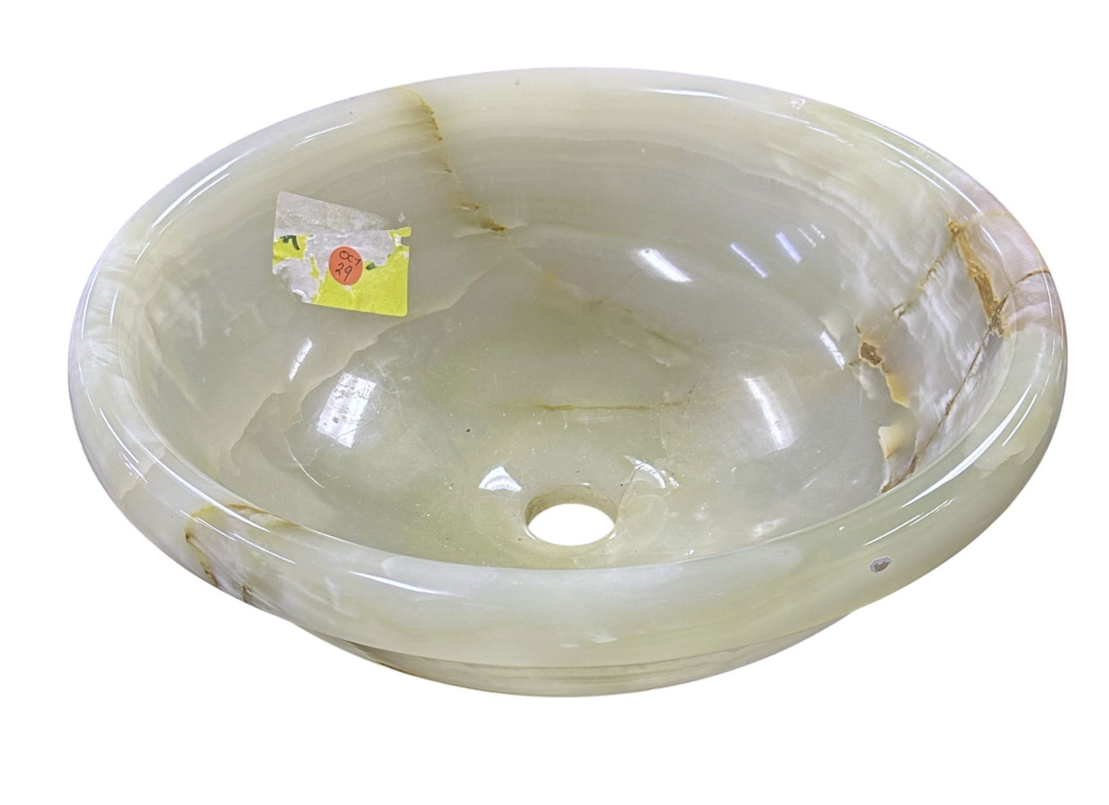 NATURAL ONYX VESSEL BATHROOM SINK (1 of 4)