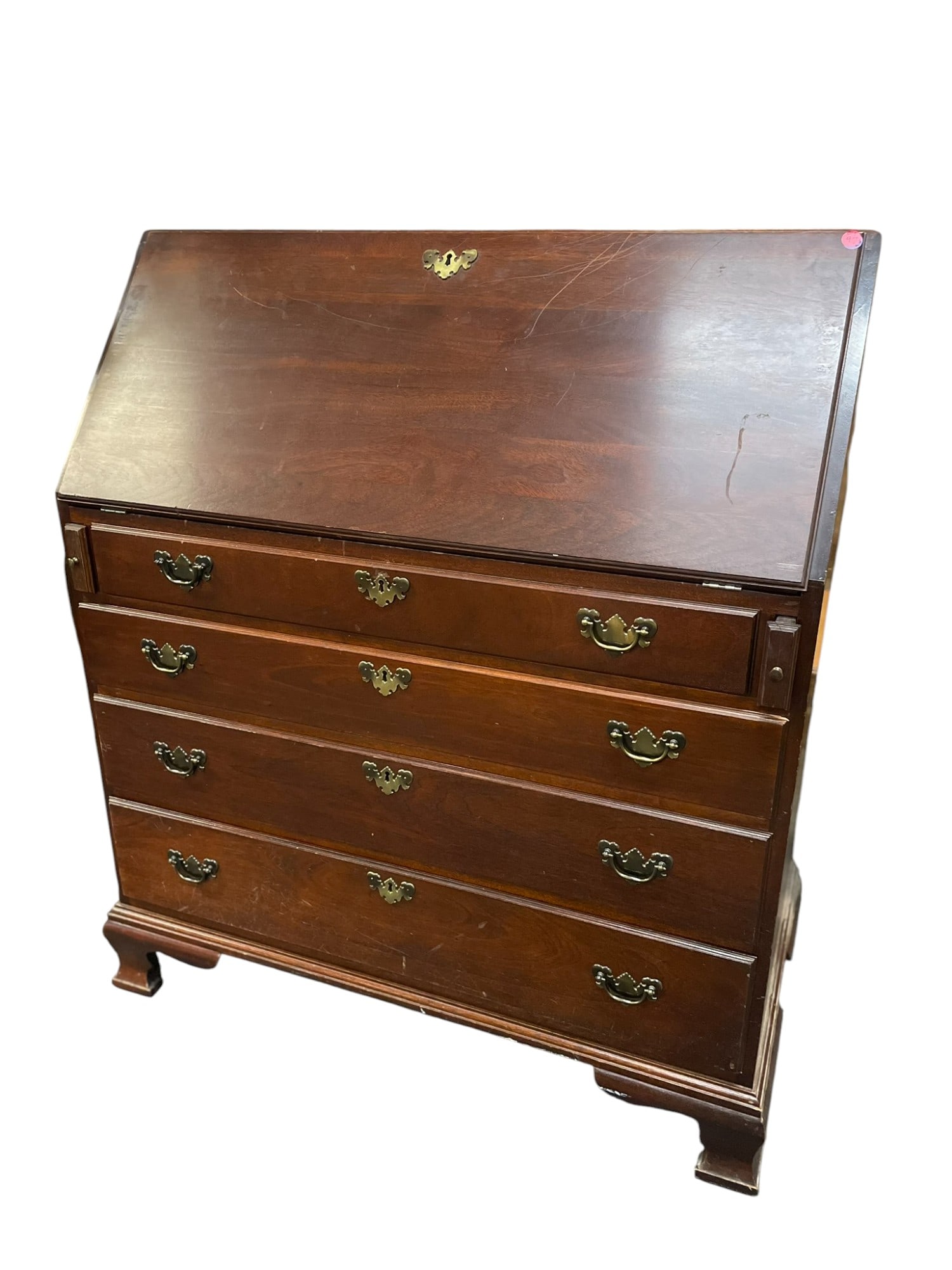 VINTAGE CRAFTIQUE DROP FRONT DESK MAHOGANY (1 of 3)