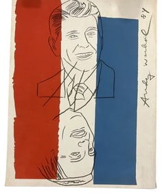 ANDY WARHOL INVITATION (ELECTION NIGHT 1984)