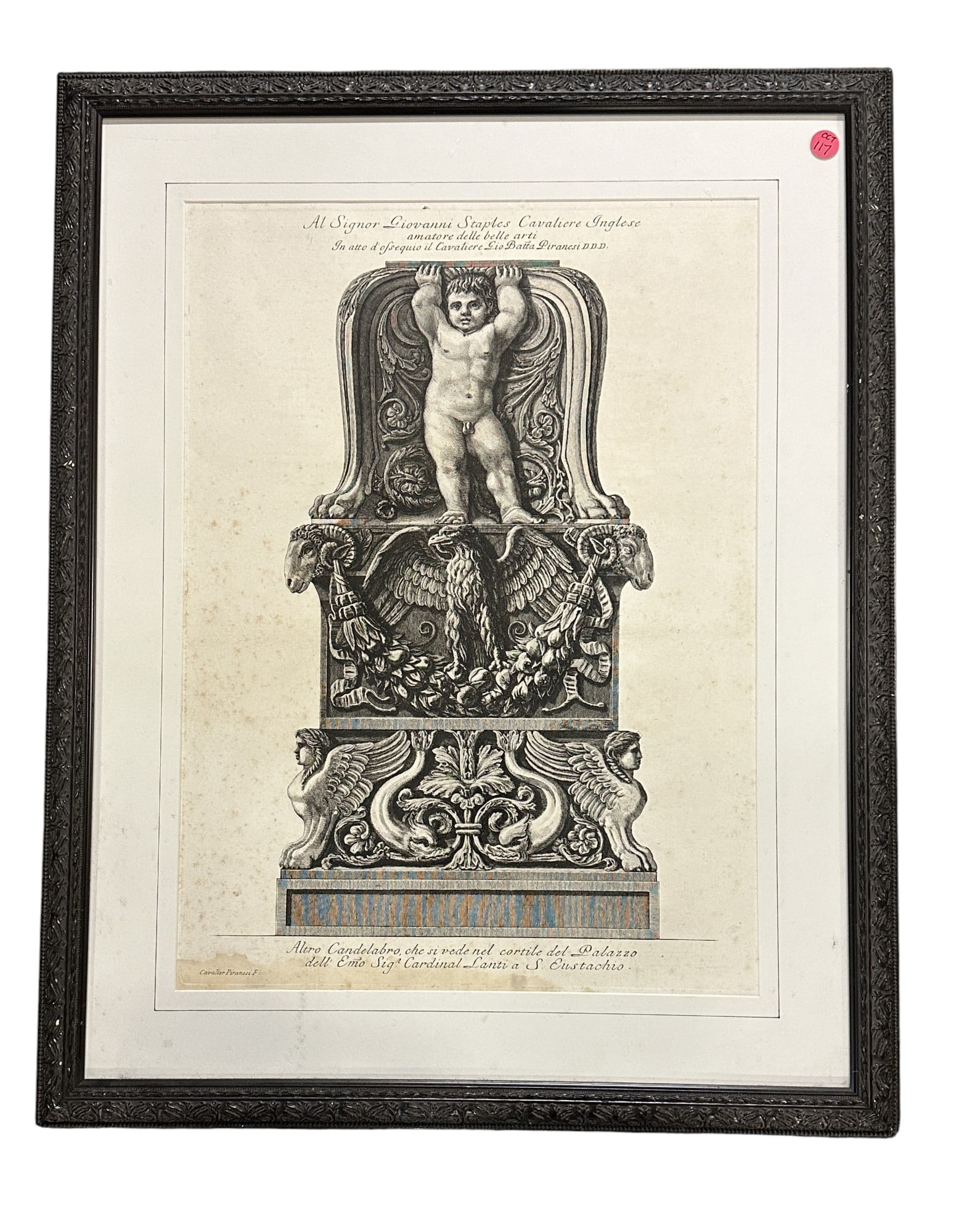 ANTIQUE GIOVANNI BATTA PIRANESI ETCHING (1 of 5)