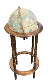 VINTAGE CRAMS IMPERIAL WORLD GLOBE ON STAND
