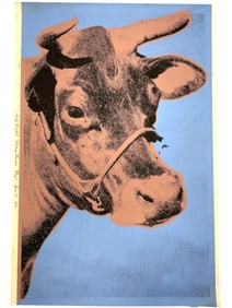 WARHOL 1971 COW WALLPAPER SCREENPRINT WHITNEY