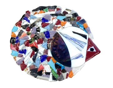MARILYN CATLOW FUSED ART GLASS FISH SCULPTURE