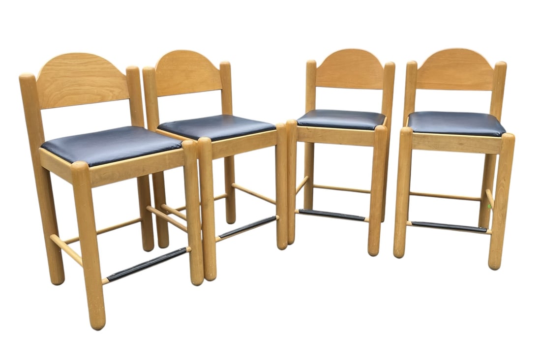 4 LOEWENSTEIN OGGO COUNTER STOOLS 1970 MODERN (1 of 7)