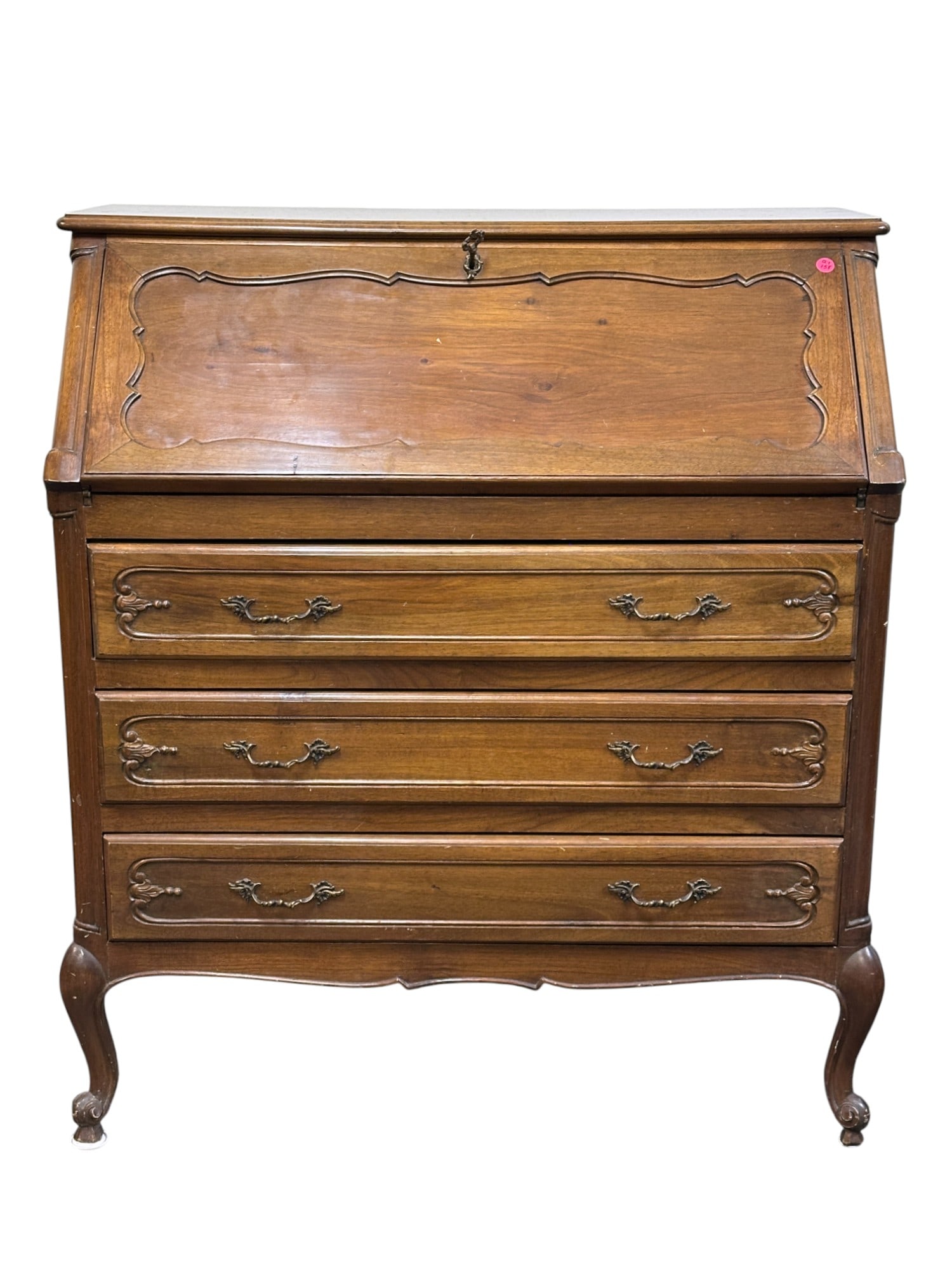 OAK FRENCH COUNTRY SECRETARY DESK (1 of 4)