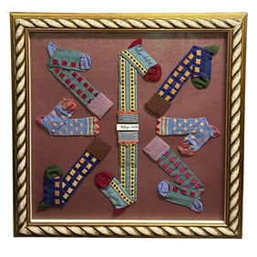 MACKENZIE-CHILDS CUSTOM FRAMED SOCKS