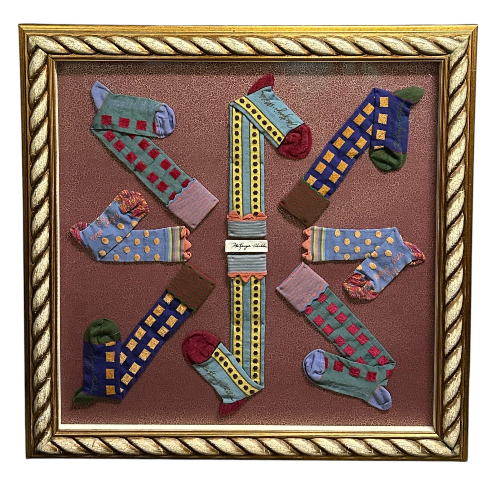 MACKENZIE-CHILDS CUSTOM FRAMED SOCKS (1 of 5)