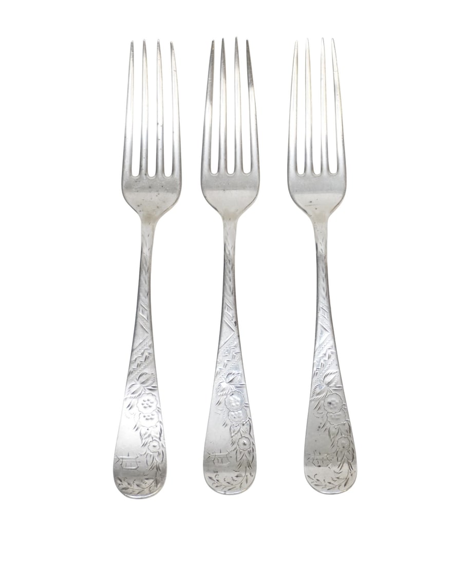 3 STERLING SILVER 1880 FORKS TOWLE (1 of 2)