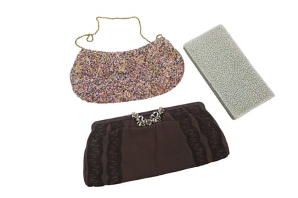 3 VINTAGE EVENING PURSES