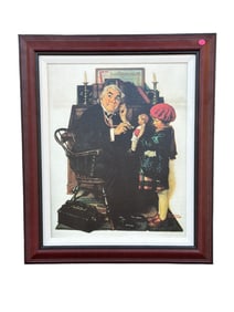 NORMAN ROCKWELL GICLEE DOCTOR AND THE DOLL