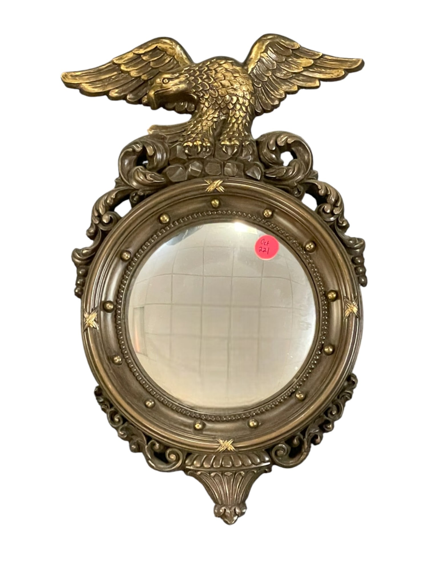 VINTAGE DART COMPOSITE FEDERAL STYLE MIRROR (1 of 4)