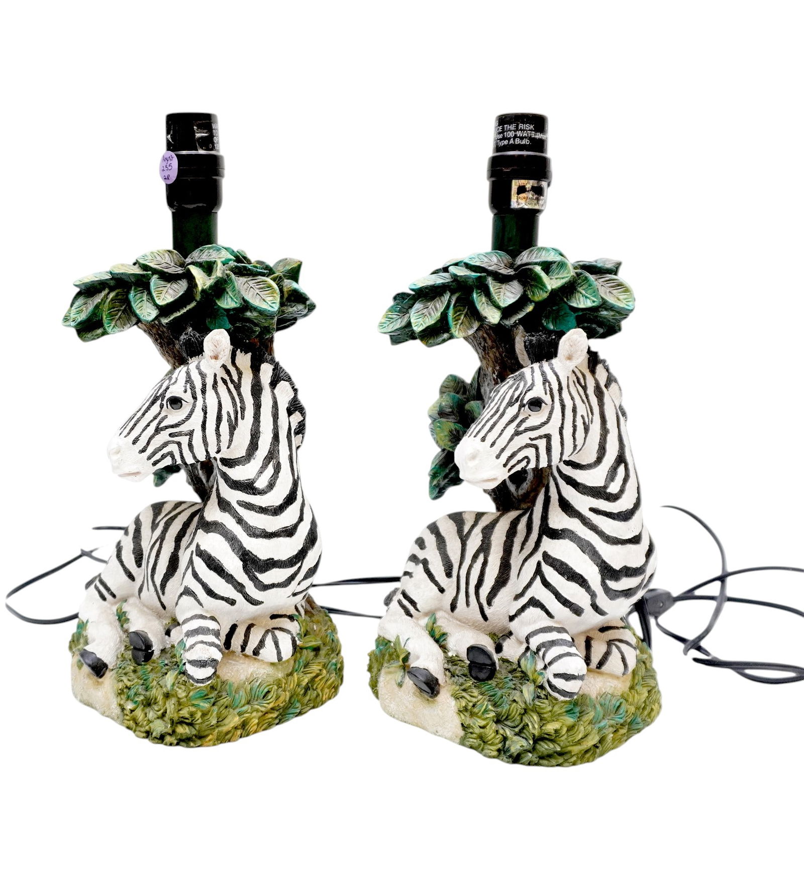 PAIR OF ZEBRA FIGURAL TABLE LAMPS (1 of 6)