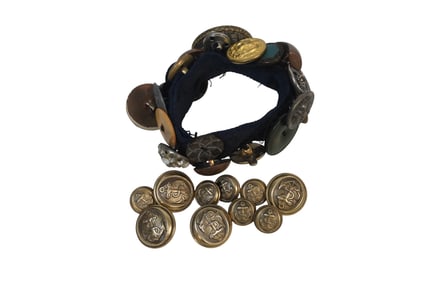 LOT ANTIQUE & VINTAGE BUTTONS