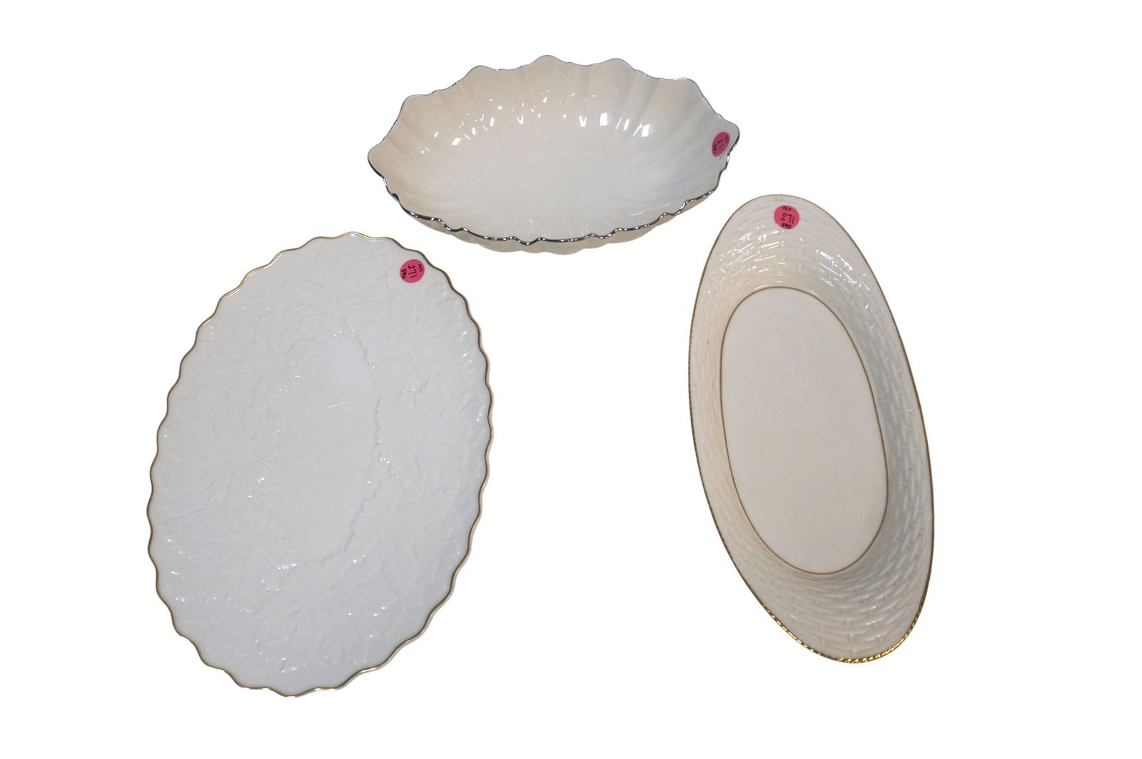 3 VINTAGE LENOX SERVING DISHES (1 of 2)