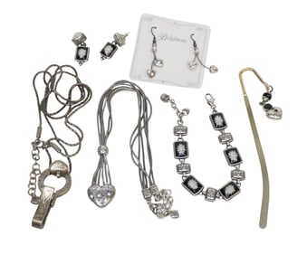 LOT OF VINTAGE BRIGHTON JEWELRY - 8 PIECES