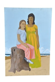 VINTAGE 1960-70S PORTRAIT 2 GIRLS