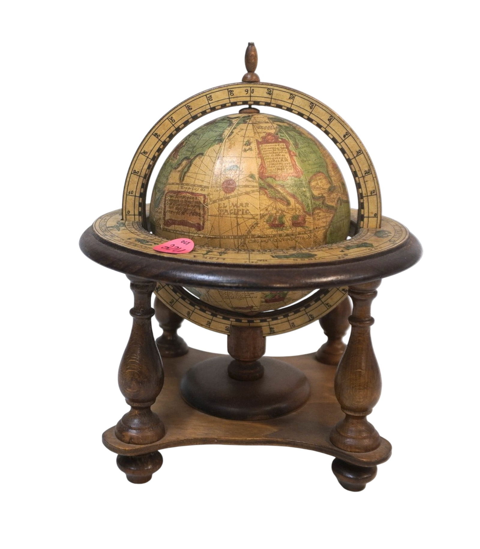 VINTAGE ITALIAN TABLETOP GLOBE (1 of 4)