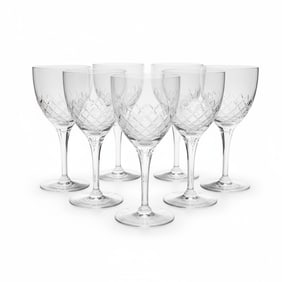 12 VINTAGE SENECA CRYSTAL WINE GLASSES