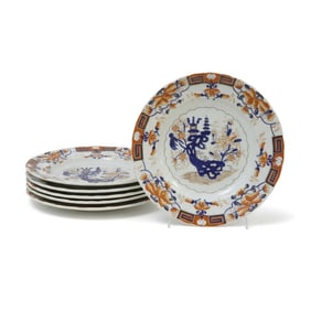 6 19TH c MASONS IRONSTONE IMARI BOWLS